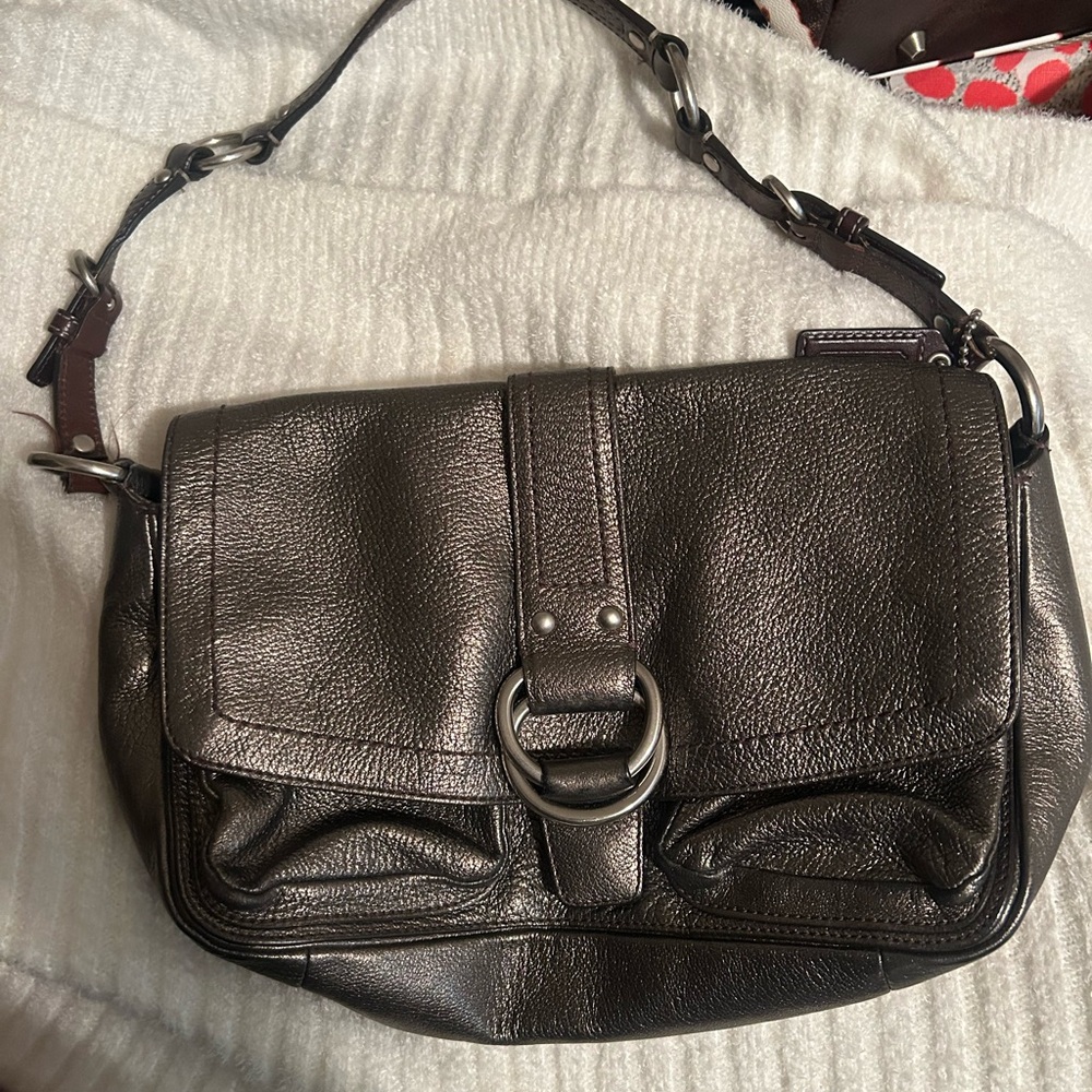 Elegant Metallic Shoulder Bag